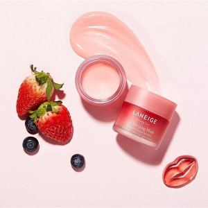 Laneige Lip Sleeping Mask (Berry) 20g Маска Для Губ Ночная Питательная 20гр с кисточкой