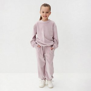 Костюм детский (свитшот, брюки) KAFTAN Plushy, лиловый