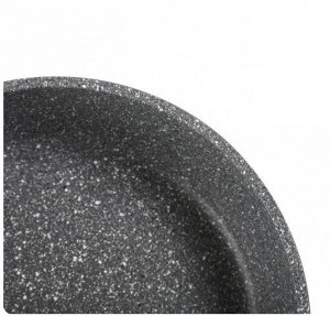 Сковорода с каменным покрытием глубокая Ø 20 см/Сковорода классическая/Сковорода с антипригарным покрытием