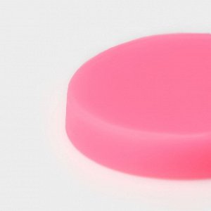 Молд для заливки «Листья с ягодами», силикон, 5,3x5,3x1 см, розовый