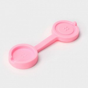 Силиконовый молд «Пуговка», 9,5x2,9 см, цвет розовый