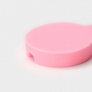 Силиконовый молд «Пуговка», 9,5x2,9 см, цвет розовый
