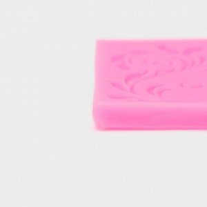 Молд Доляна «Вензель», силикон, 6x5,5 см, цвет розовый
