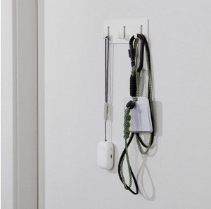 GALTBOX, Вешалка с 3 крючками, самоклеящаяся/белая