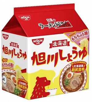NISSIN Miso Ramen Asahikawa - лапша рамен на бульоне с соевым соусом и водорослями