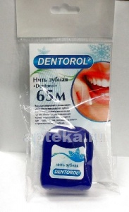Зубная нить Dentorol 65м вощеная БЕЛАРУСЬ