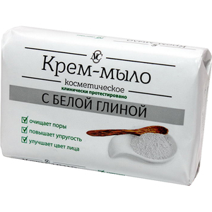 Мыло с белой глиной крем-мыло 90,0 (10291) РОССИЯ