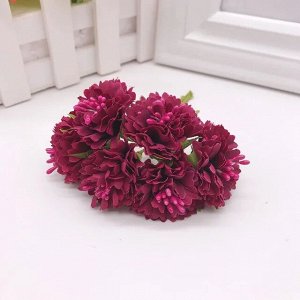 Цветы на проволоке "Астра" 6 шт. 10 см