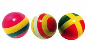 Мяч резин. 100 мм полоса с 99ЛП РОССИЯ