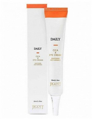 Jigott Крем для век Daily Real Cica Eye Cream экстракт центеллы 50мл