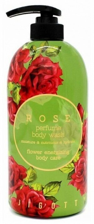 Jigott Гель для душа 750мл Rose Perfume Body Wash
