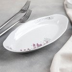 Селедочница фарфор 25х13 см Лаванда