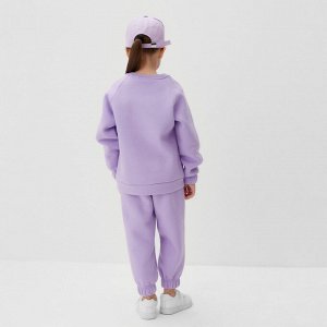 Костюм детский (джемпер, брюки) KAFTAN Hello 32 (110-116), лиловый