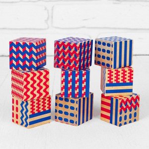 Кубики "Абстракция" размер куба: 4 - 4 - 4 см