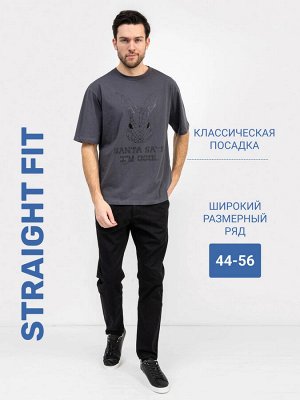 Мужские джинсы straight fit в черном цвете