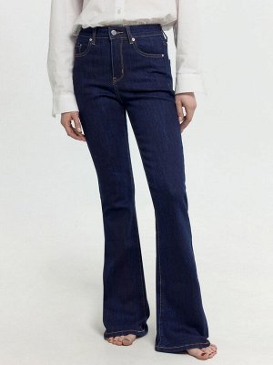 Брюки женские джинсовые FLARE FIT темно-синие