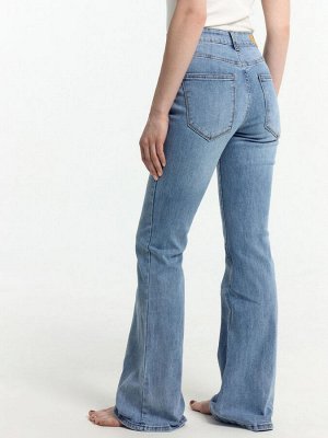 Брюки женские джинсовые FLARE FIT голубые