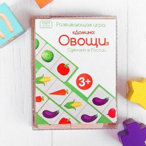 Развивающая игра "Домино. Овощи и фрукты"