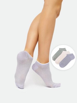 Мультипак коротких женских носков (3 упаковки по 3 пары)