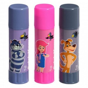 Клей-карандаш 13 г ErichKrause EasyStick «Простоквашино» PVP, экономичный расход, микс