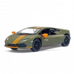 Машина металлическая Lamborghini Hurac?n LP610-4 Avio matte, масштаб 1:36, открываются двери, инерция, МИКС