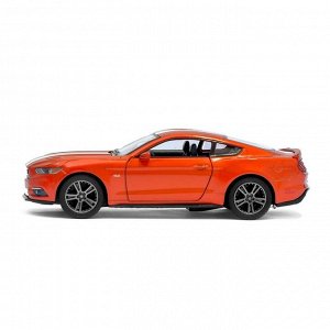 Машина металлическая Ford Mustang GT, масштаб 1:38, открываются двери, инерция, МИКС