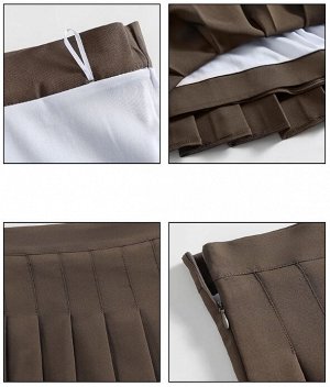 Юбка женская, короткая, плиссированная