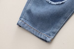 Детский комплект: рубашка + жилет + джинсы, принт "медведи", цвет белый/бежевый/синий