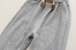 Детский комплект: джинсовая куртка + лонгслив, принт "зайчики" + джинсы, цвет черный/белый/серый