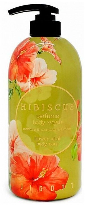Jigott Гель для душа 750мл Hibiscus Perfume Body Wash