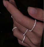 Кольцо безразмерное с покрытием стерлингового серебра