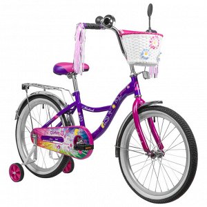 Велосипед 20" Novatrack LITTLE GIRLZZ, цвет фиолетовый
