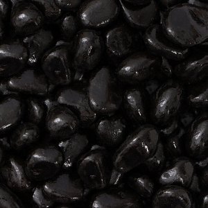 Грунт для аквариума "Галькая черная" галька декоративная 350 г фр.5-10 мм