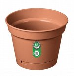 Горшок для цветов, 10,7 л, d 310 мм, с поддоном, терракотовый, MINT, 1/14