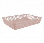 Корзинка, пластик, бежевый топаз, KEEPLEX Light, A4, 6 х 35,5 х 25 см, 1/22