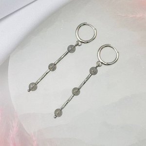 Серьги длинные из Лабрадора