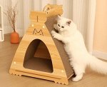 Домик с когтеточкой для кошки
