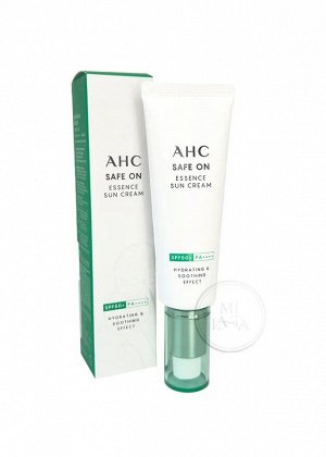 AHC Safe On Essence Sun Cream SPF50+,PA++++ Крем солнцезащитный с экстрактом центеллы 50 мл