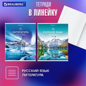 Тетради предметные, КОМПЛЕКТ 12 ПРЕДМЕТОВ, КЛАССИКА NATURE, 48л, обложка картон, BRAUBERG, 404605