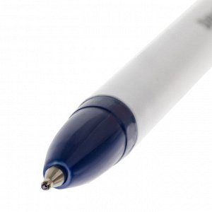 Ручка шариковая масляная BRAUBERG Stick Medium, СИНЯЯ, узел 1мм, линия 0,5мм, 143419