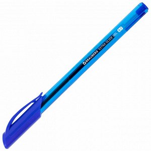 Ручка гелевая BRAUBERG "Extra Glide Gel", СИНЯЯ, трехгранная, узел 0,7 мм, линия 0,5 мм, 144076