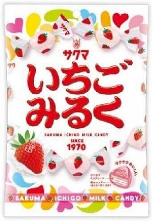 SAKUMA Ichigo Milk - карамельки с клубничным молочком