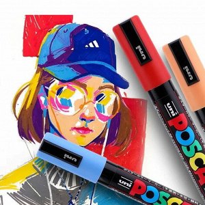 Noname Маркеры Posca PC-1M акриловые водостойкие (набор 12 цветов), Япония