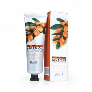 JIGOTT REAL MOISTURE ARGAN OIL HAND CREAM 100ml Увлажняющий крем для рук с маслом Арганы 100мл