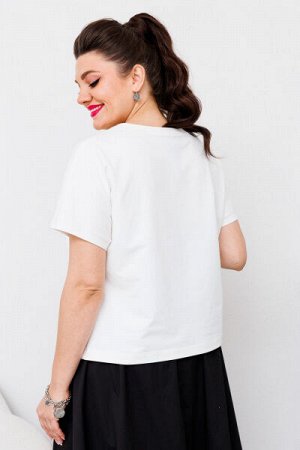 Блуза, юбка  Romanovich Style 2-2663 белый/чёрный
