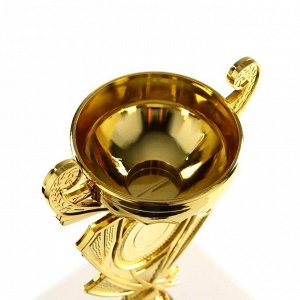 Кубок 182C, наградная фигура, золото, подставка пластик, 21 см