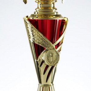 Кубок 155C, наградная фигура, золото, подставка пластик, 32 x 15 x 9,5 см.
