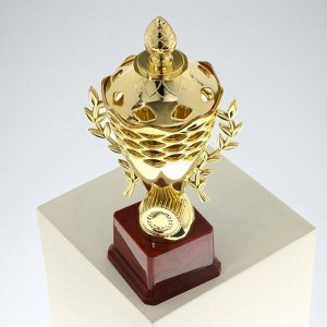 Кубок 184B, наградная фигура, золото, подставка пластик, 24.5 см