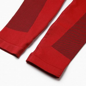 Леггинсы спортивные MINAKU: SPORTY; цвет красный р-р