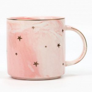 Кружка керамическая «Ты моя вселенная», 350 мл, цвет розовый
